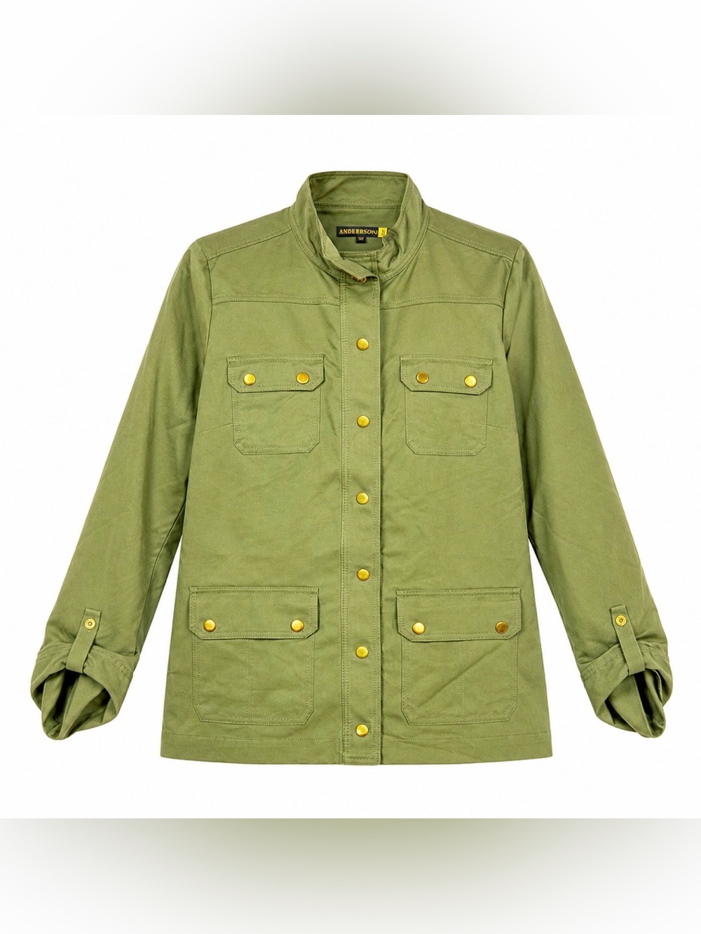 Ambernoon Olive Utility Field Jacket Sz Sm